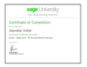 Sage One Jeanette Vollet Nuturn